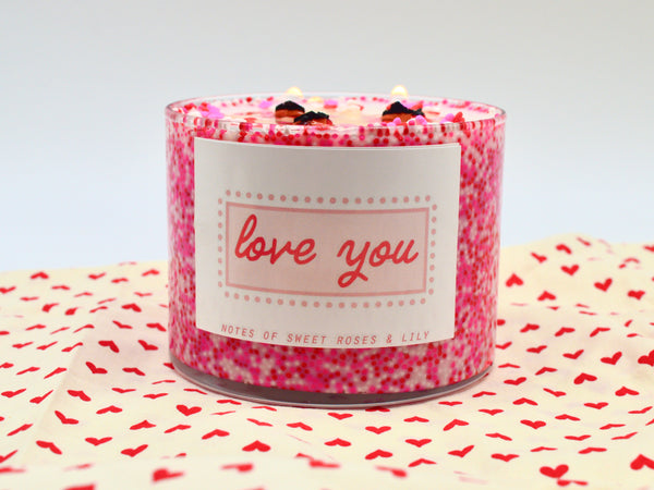 3 Wick Valentine's Candle