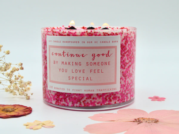 3 Wick Valentine's Candle