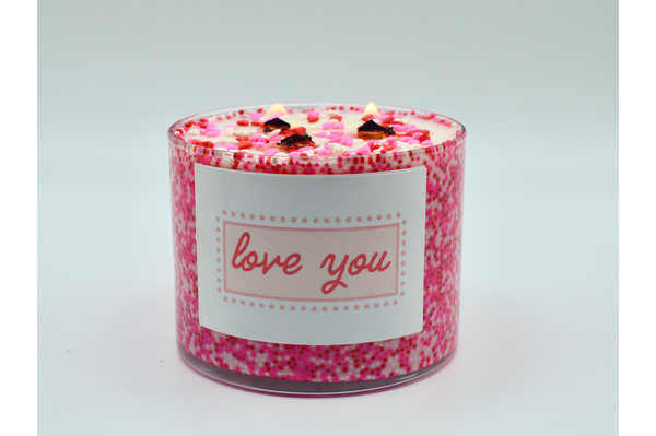3 Wick Valentine's Candle