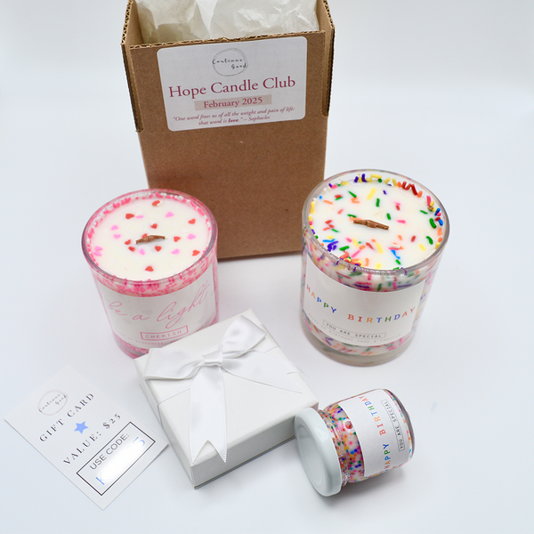 FREE Trial of Candle Club + $25 Gift Card + Birthday Candle + B-Day Sample - Candle of the Month Club Subscription ($75+ Value)