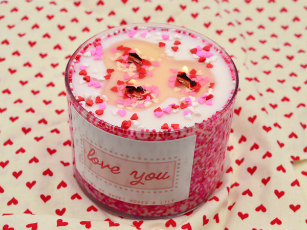 3 Wick Valentine's Candle