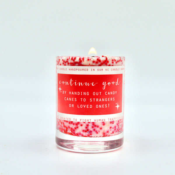 Candy Cane Candle