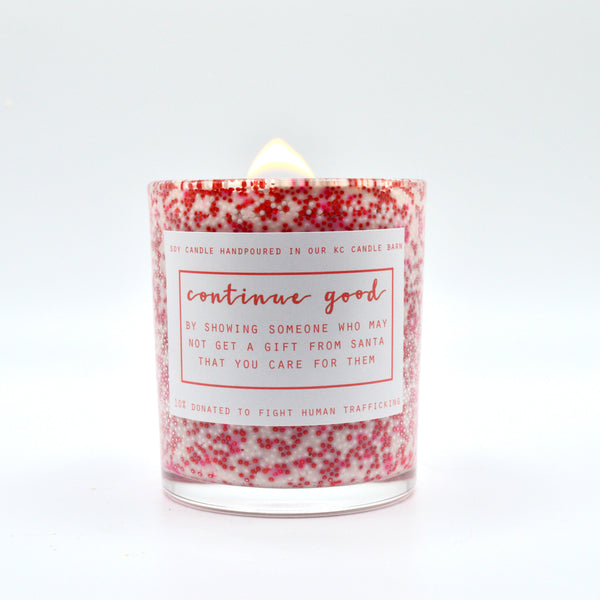 Santa Christmas Candle