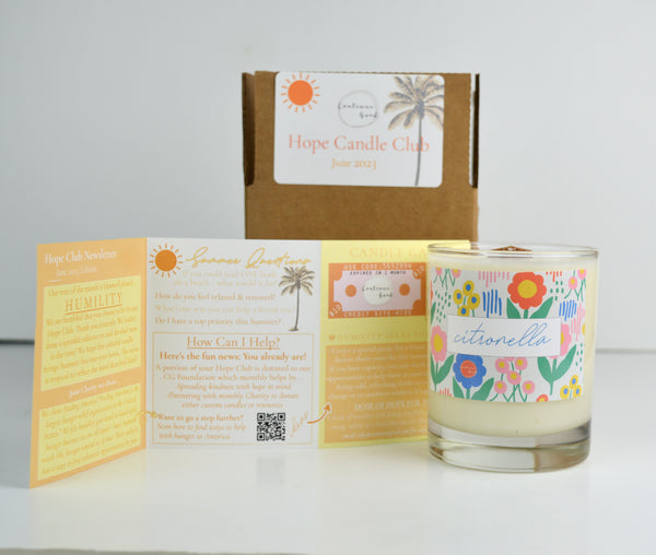 FREE 14-Day Trial of The Hope Candle Club - Candle of the Month Club Subscription