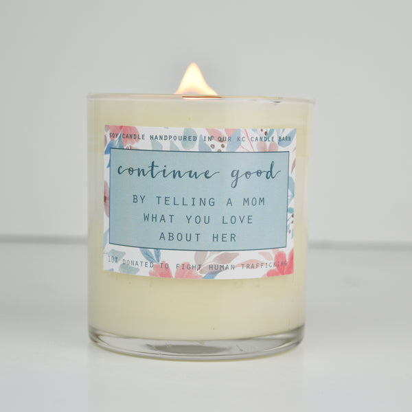 Blue Floral Mom