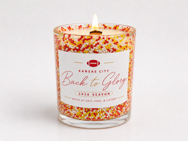 Back to Glory KC Football 2026 Candle