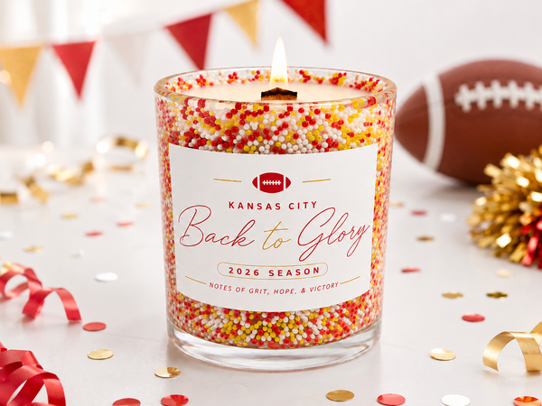 Back to Glory KC Football 2026 Candle