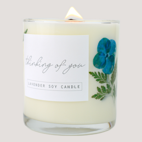 In Lieu of Flowers: Sympathy Floral Candle