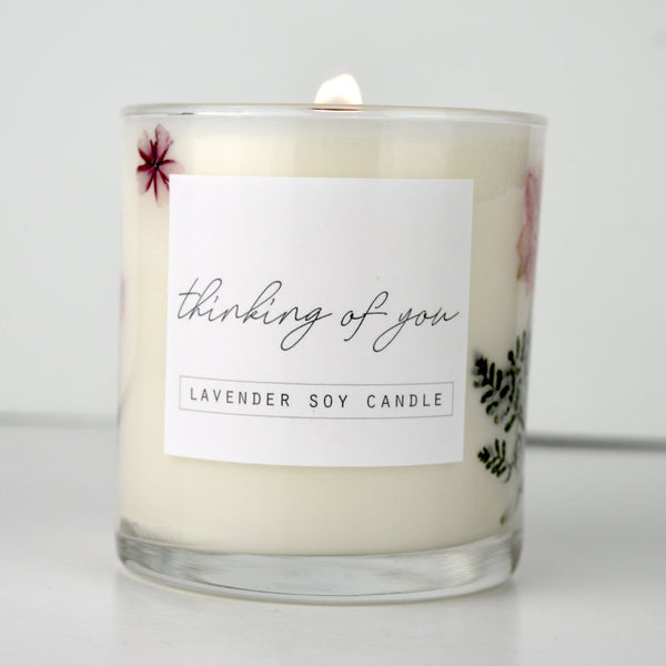 In Lieu of Flowers: Sympathy Floral Candle