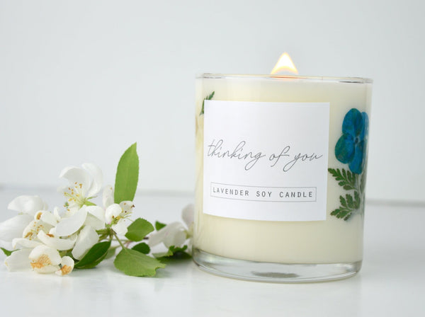 In Lieu of Flowers: Sympathy Floral Candle