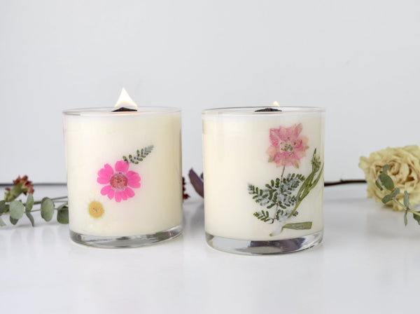 In Lieu of Flowers: Sympathy Floral Candle